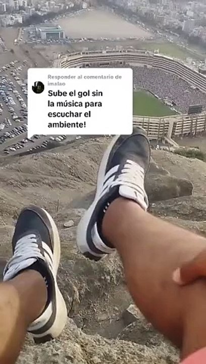 Hinchas cremas celebran los goles de la 'U' desde el cerro: "Palco premium"