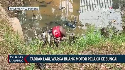 Warga Buang Motor Milik Pelaku Tabrak Lari ke Sungai