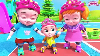Outdoor Playground funny Playtime with johnny and dolly! - Playground Story for Kids Ep：4