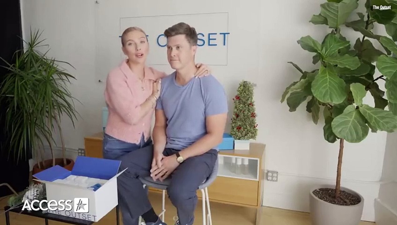 Scarlett Johansson GIGGLES At Colin Jost In Adorable New Blooper Reel