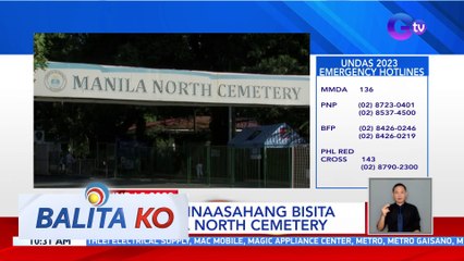 1 milyon, inaasahang bisita sa Manila North Cemetery. | BK