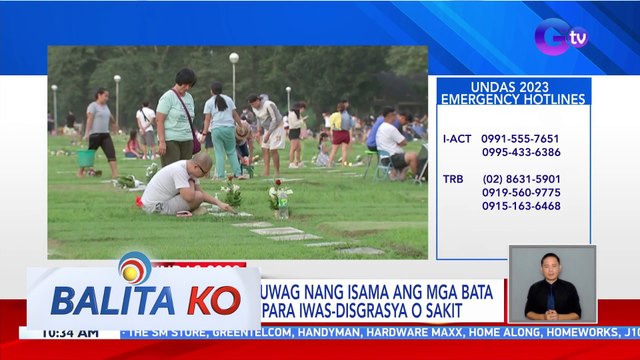 Payo ng DOH: Huwag nang isama ang mga bata sa sementeryo para iwas-disgrasya o sakit | BK