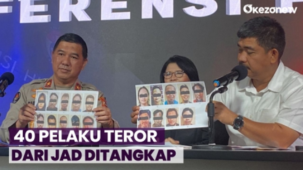 Densus 88 Antiteror Polri Tangkap 40 Pelaku Ter...