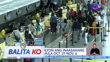 MIAA: 1.2 milyon ang inaasahang pasahero sa NAIA mula Oct. 27 - Nov. 6 | BK