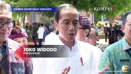Momen Jokowi Nyanyi 'Ku Tak Bisa' di Sela Kunjungan ke SMKN 3 Sukawati Bali