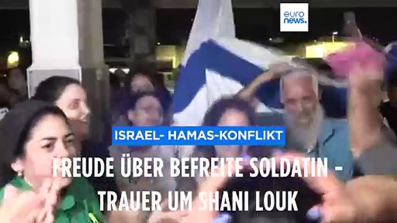Jubel über befreite Soldatin Ori Megidish - Ricarda Louk weint um ihr Kind