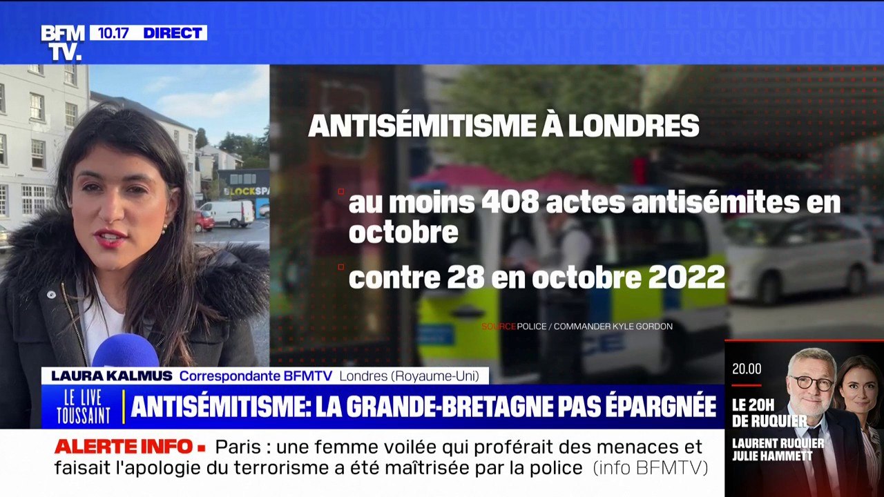 408 actes antisémites en octobre 2023 contre 28 en octobre 2022: les actes antisémites en forte en hausse en Grande-Bretagne