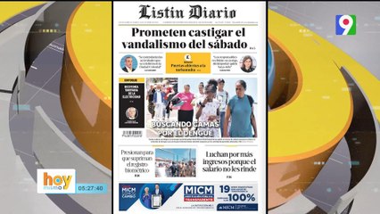 Titulares de prensa dominicana martes 31 de octubre | Hoy Mismo