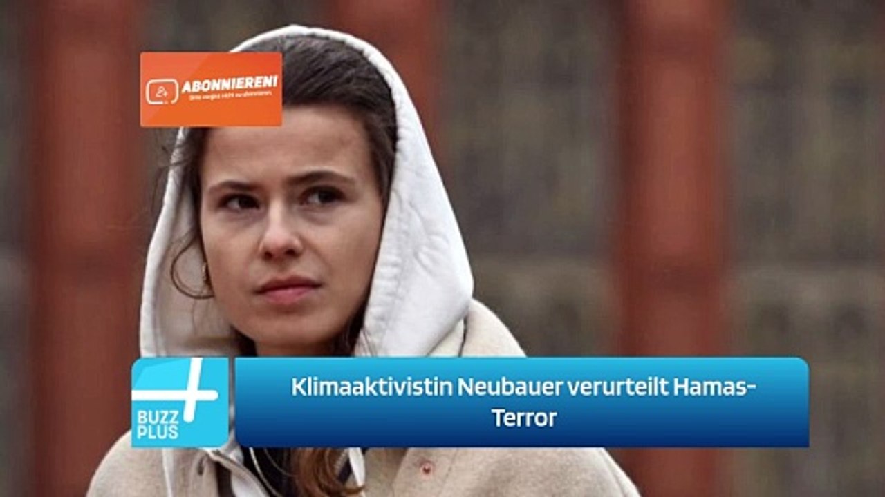 Klimaaktivistin Neubauer verurteilt Hamas-Terror
