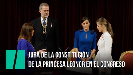 La Princesa de Asturias realiza el juramento ante las Cortes Generales