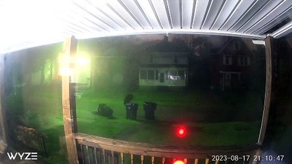 Doorbell Watches As Wind Blows Trampoline Away