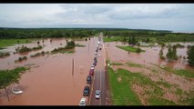 Water Over The Road In Wisconsin