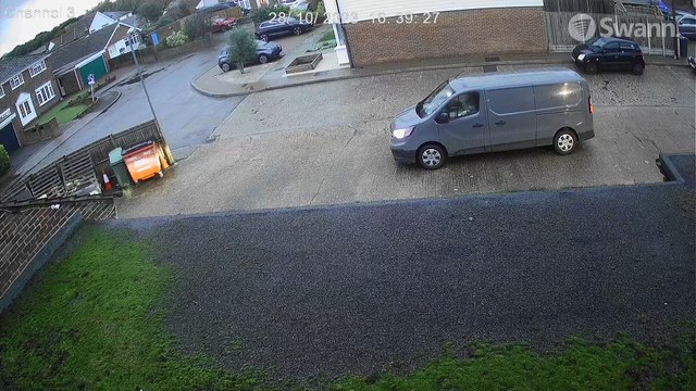 CCTV shows delivery driver take pumpkin from doorstep after delivering Amazon package