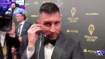 La bronca de Leo Messi e Ibai Llanos en la gala del Balón de Oro