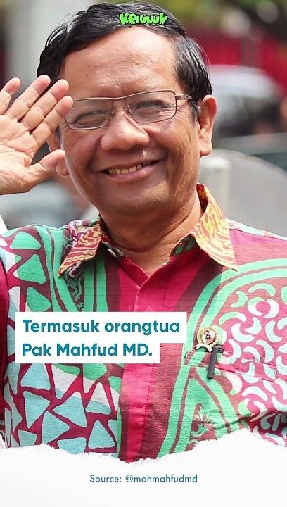 KISAH UNIK NAMA MAHFUD MD