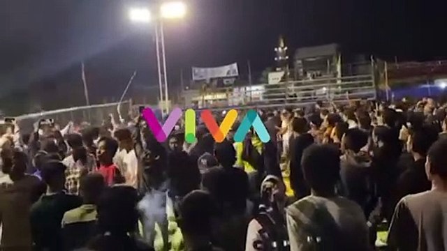 Turnamen Bola Voli di Lamongan Guncang Tribun Sampai Roboh