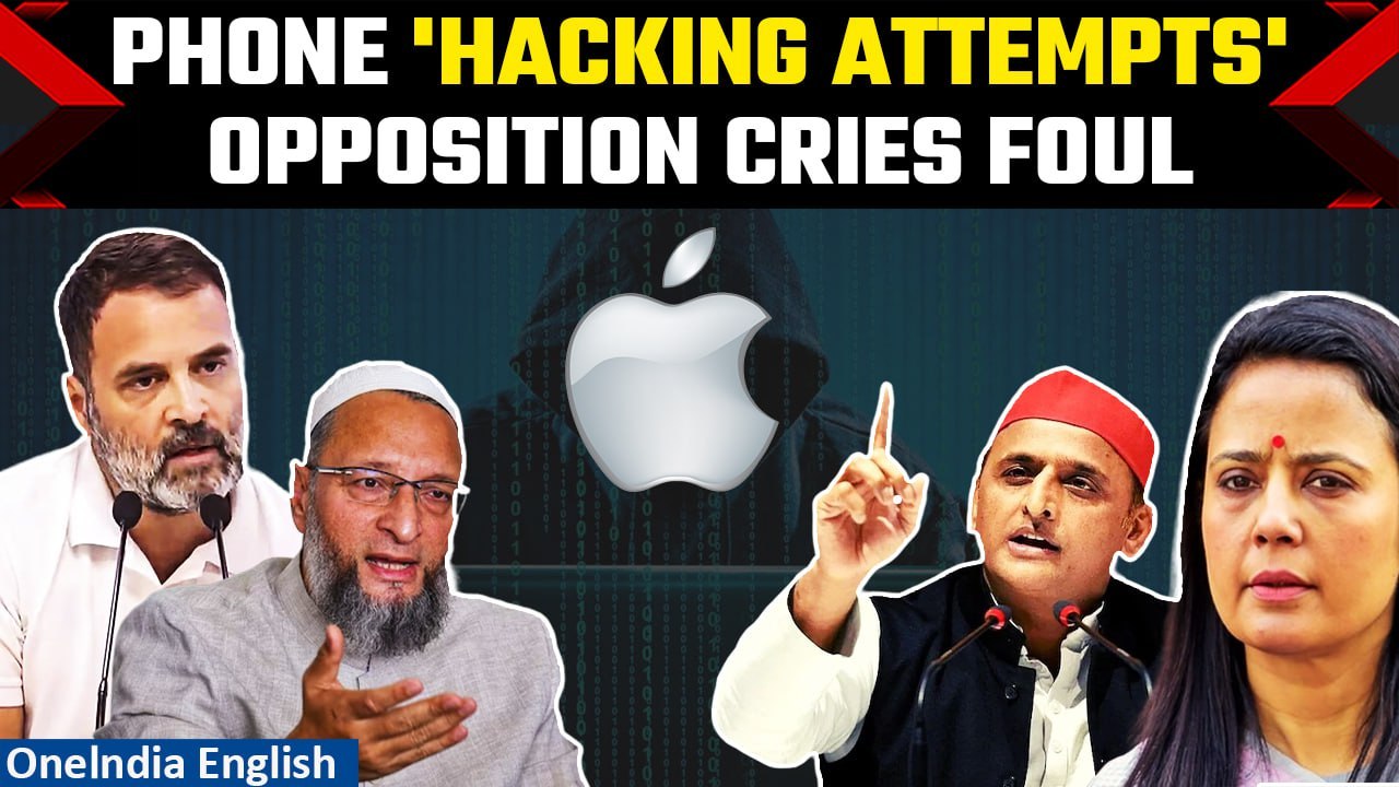 Opposition Leaders in India Allege Government Hacking Attempts After Apple Alerts| Oneindia News