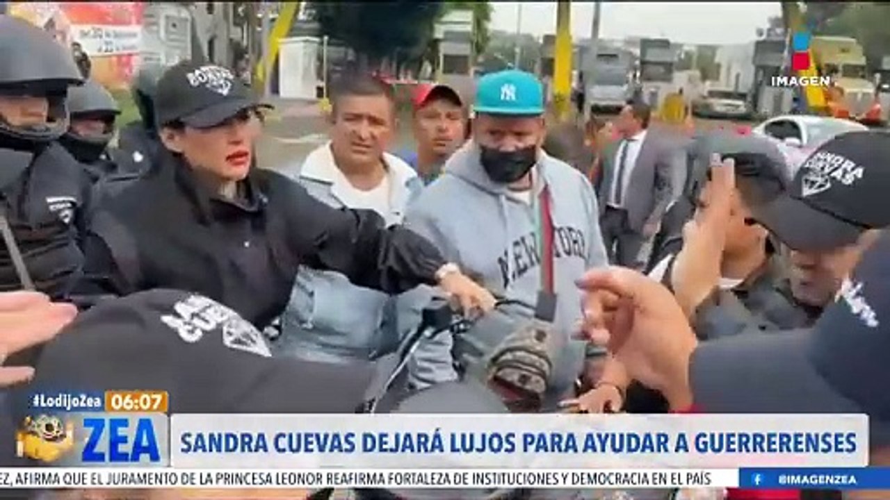 Sandra Cuevas dejará de comprarse ropa por tres meses para ayudar a Guerrero