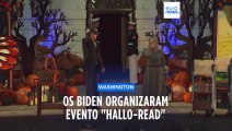 Joe e Jill Biden distribuiram doces e livros às crianças no evento de Halloween na Casa Branca