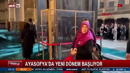 Ayasofya'da yeni dönem başlıyor