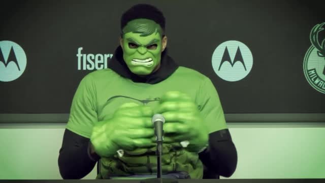 The Greek Hulk! - Giannis' Halloween surprise
