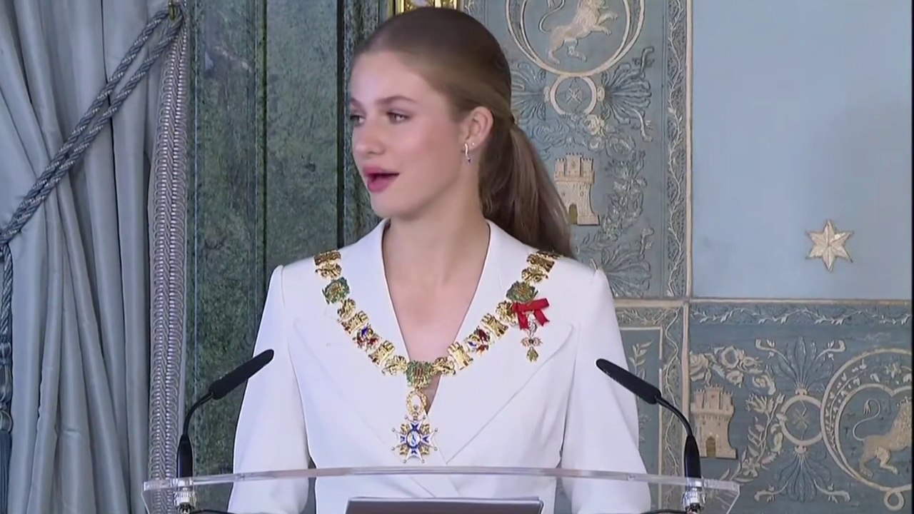 Discurso de la princesa Leonor tras recibir el Collar de Carlos III