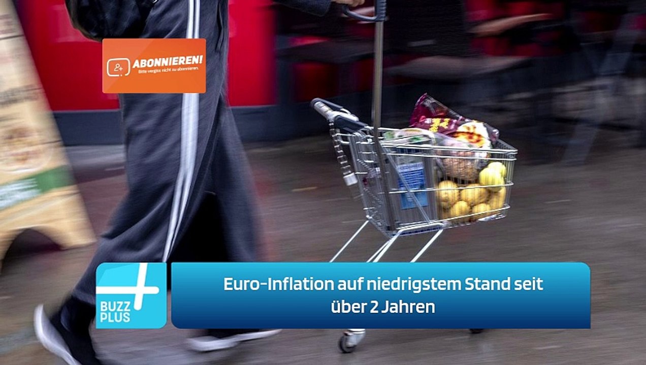 Euro-Inflation auf niedrigstem Stand seit über 2 Jahren