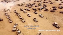 شاهد تجمّع أرتال الدبابات الإسرائيلية قرب قطاع غزة