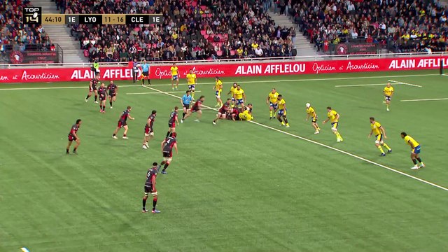 TOP 14 - Essai de Baptiste COUILLOUD (LOU) - LOU Rugby - ASM Clermont - Saison 2023-2024