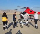 Kalp ve böbrek yetmezliği olan hasta ambulans helikopterle sevk edildi
