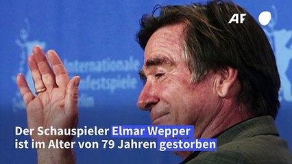Schauspieler Elmar Wepper ist tot
