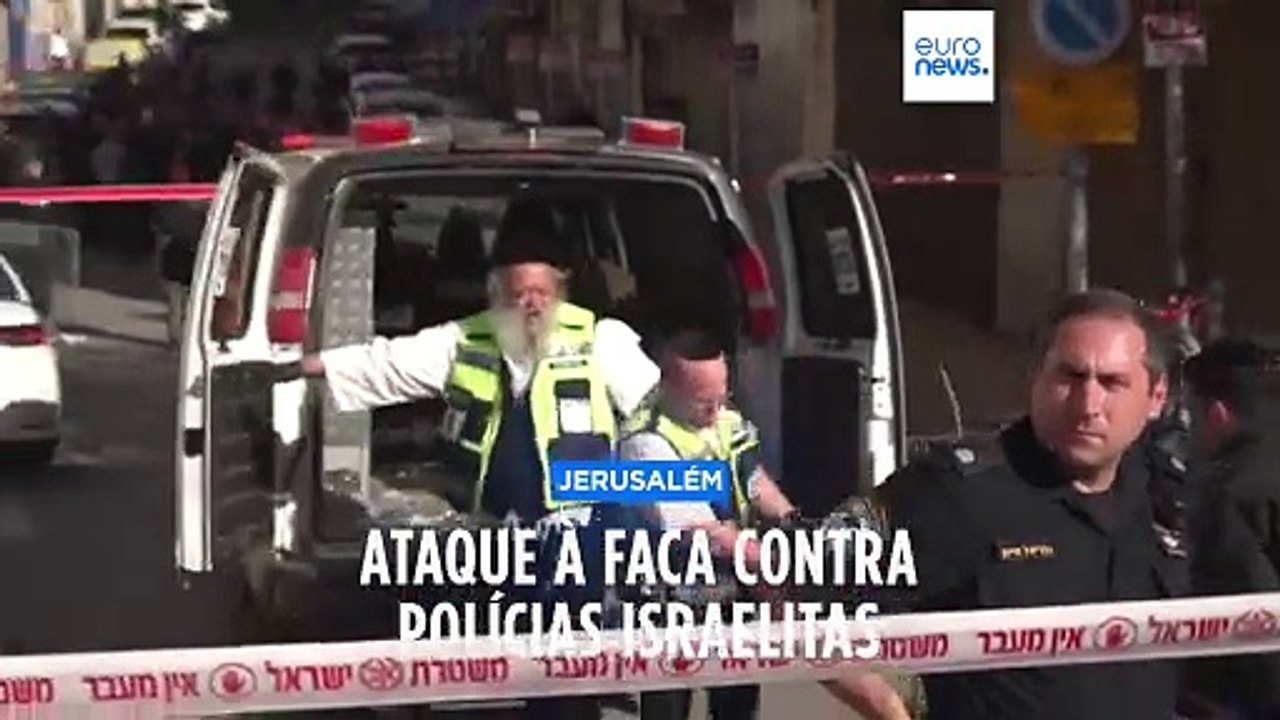 Ataque à faca contra polícias israelitas na Cidade Velha de Jerusalém