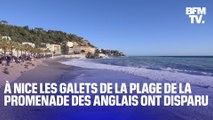 À Nice, les galets de la plage de la promenade des Anglais ont disparu