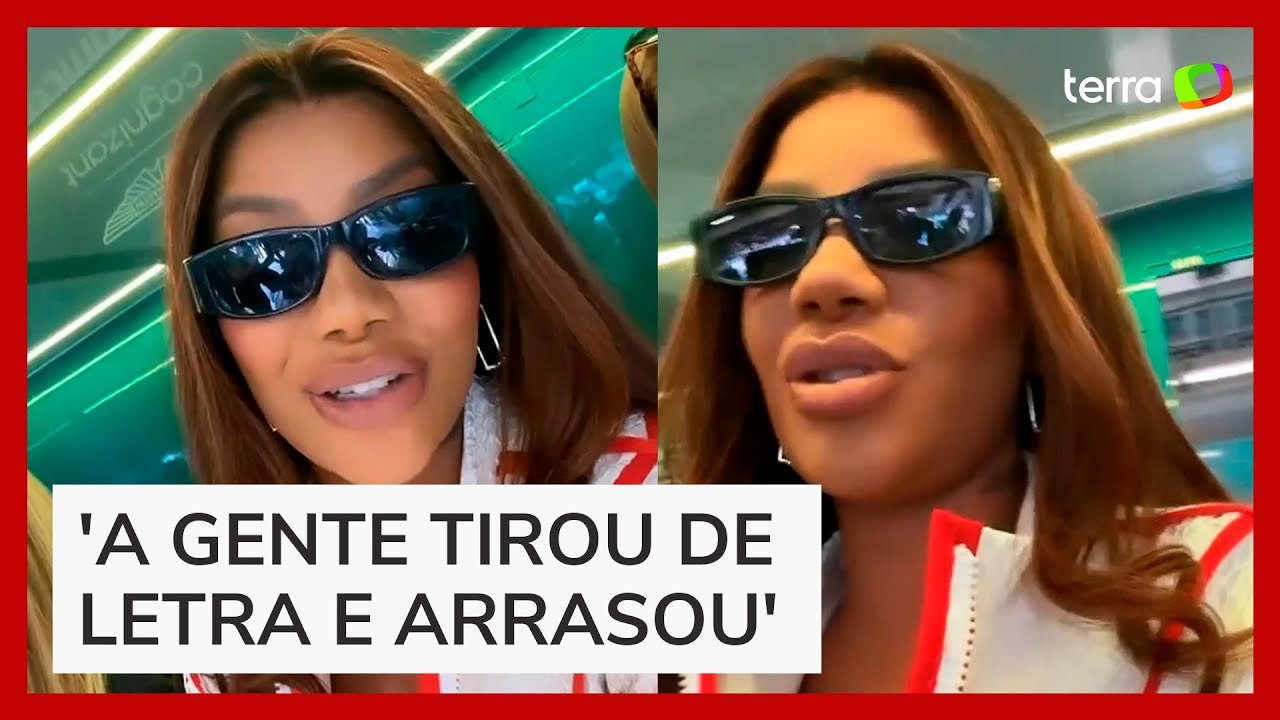 Ludmilla comenta falha ao cantar hino nacional na Fórmula 1: 'Probleminha no som'