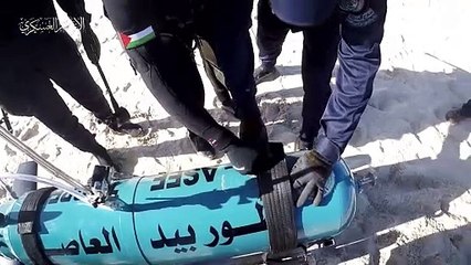 شاهد طوربيد القسام الذي دمّر سفنا حربية إسرائيلية