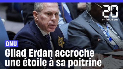 ONU : L'ambassadeur Gilad Erdan accroche une étoile jaune à sa poitrine