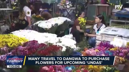 Prices of flowers in Dangwa up