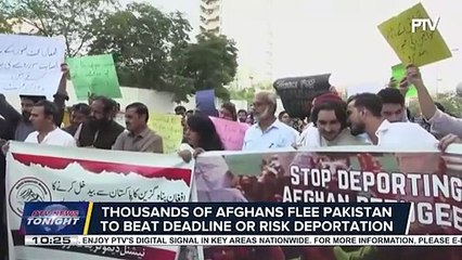 Thousand of Afghans flee Pakistan to beat deadline or risk deportation