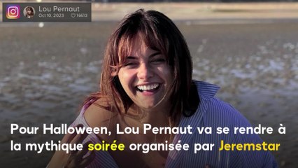 VOICI : Lou Pernaut : pour Halloween, elle dévoile un déguisement avec les messages d'injure dont elle est la cible