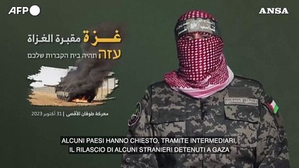 Hamas: "Libereremo alcuni ostaggi nei prossimi giorni"