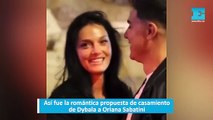 Así fue la romántica propuesta de casamiento de Dybala a Oriana Sabatini