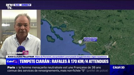 Tempête Ciaran: "J'ai sorti un arrêté municipal très restrictif à partir de demain", indique le maire de Pornichet, Jean-Claude Pelleteur