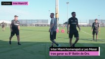 El Inter Miami homenaje el Balón de Oro de Messi