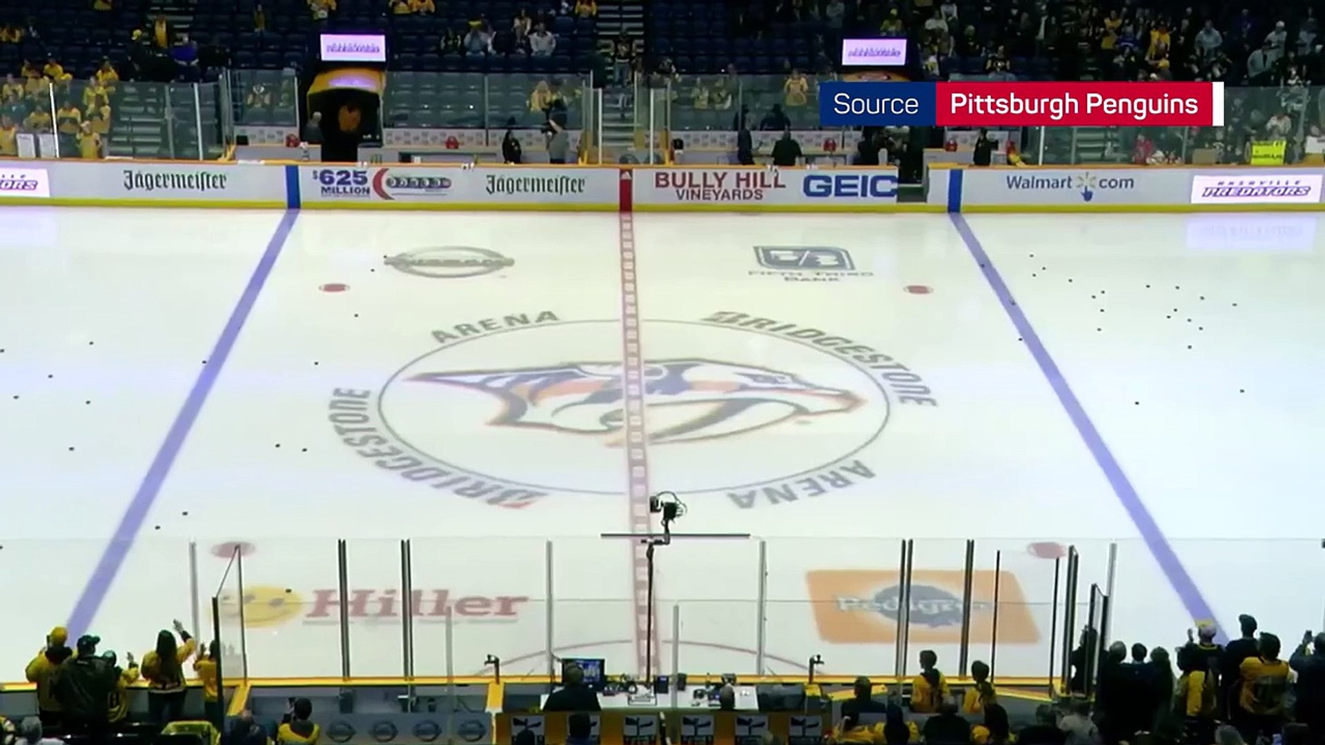⁣Pittsburgh Penguins tribute to Adam Johnson