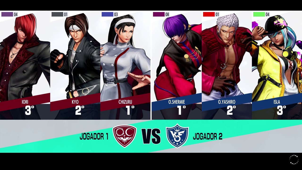 THE KING OF FIGHTERS XV CHIZURU/KYO/IORI VS O.SHERMIE/O.YASHIRO/ISLA