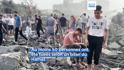 Un camp de réfugiés bombardé à Gaza, Israël dit avoir visé un chef du Hamas