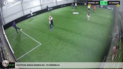 Faute de Jonas Gonzales - FC Grenelle