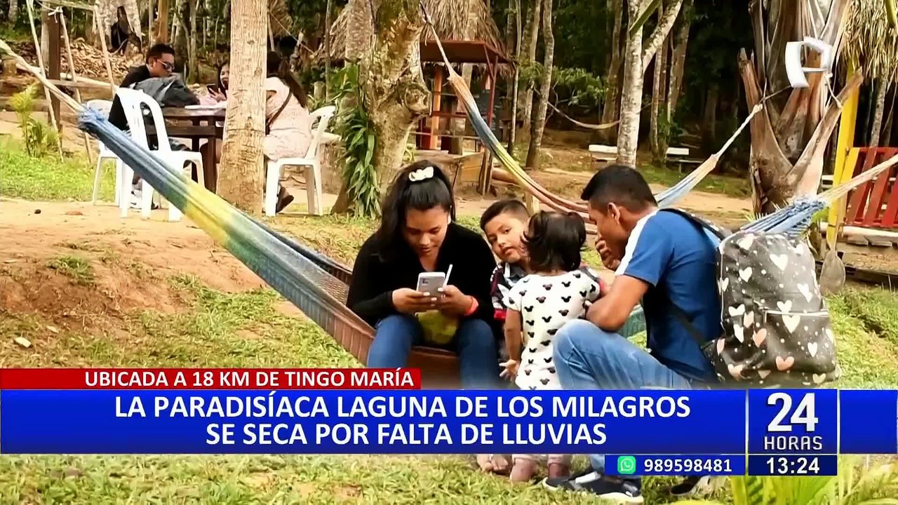 Tingo María: laguna de Los Milagros se seca por falta de lluvias