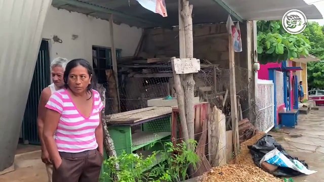 Camión de basura casi provoca tragedia en Oluta; le fallaron los frenos