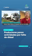 Productores paran actividades por falta de diésel